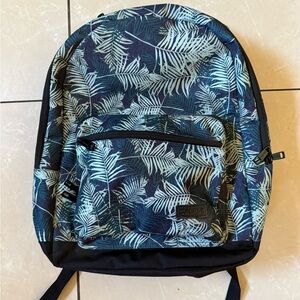 Calpak Glenroe 15” Laptop 10” Tablet Backpack Palm Leaf Print NWT